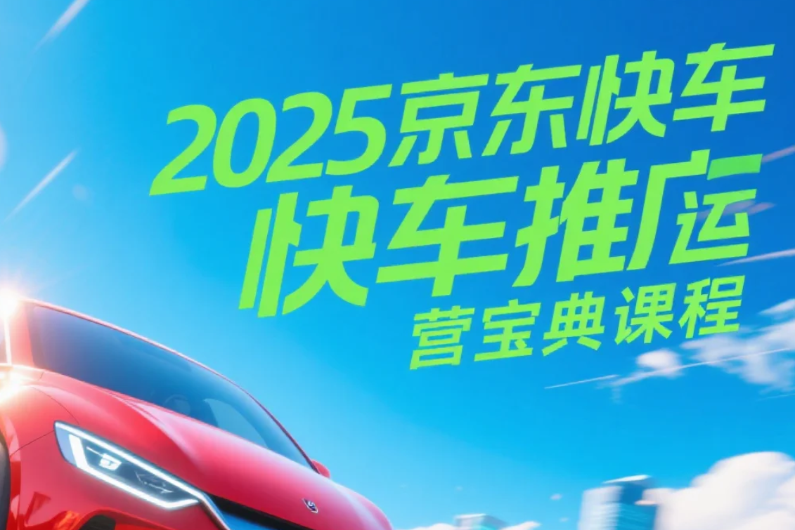【教程】2025京东快车推广运营宝典课程 mp4  [13.5GB]